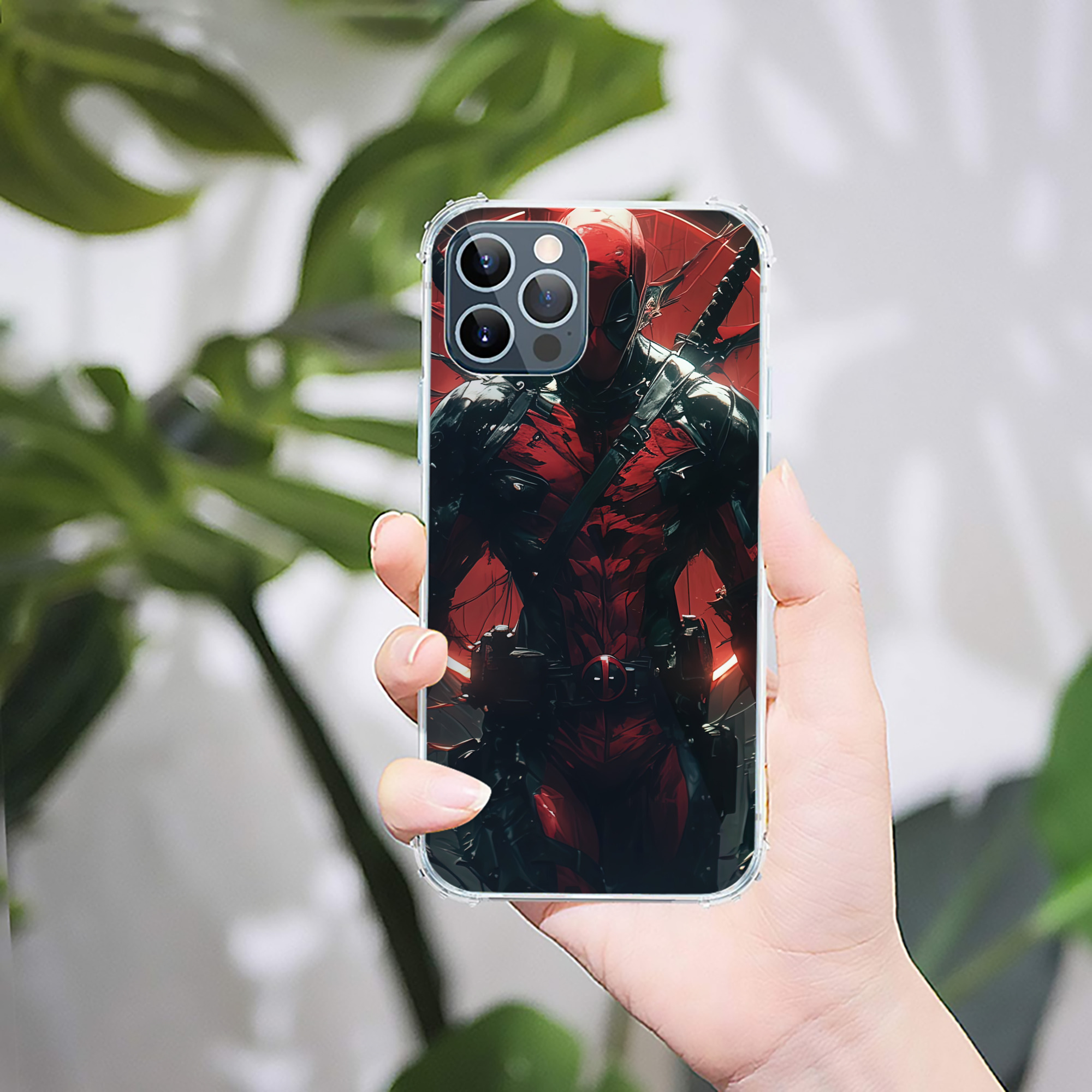 （画像用） Deadpool デッドプール 【iPhone 12シリーズ対応】透明スマホケース（クリアソフトケース）